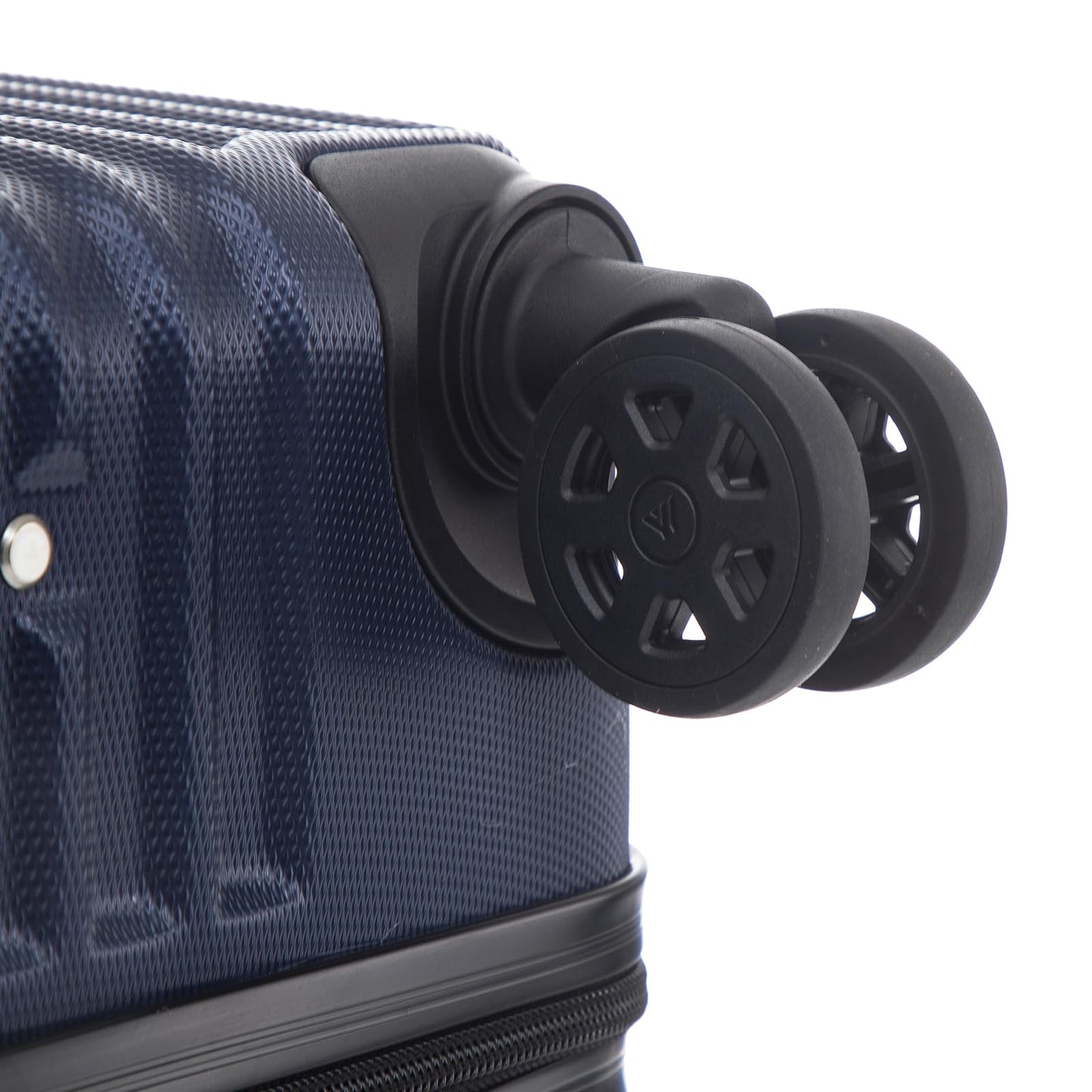 yonsly Trolley Reisekoffer Suitcase, Rollkoffer Handgepäck ABS Hartschalen mit 4 Rollen 360°, Sicherheitsschloss, Weicher Gummigriff, 210D-Futter (S, Dunkelblau)