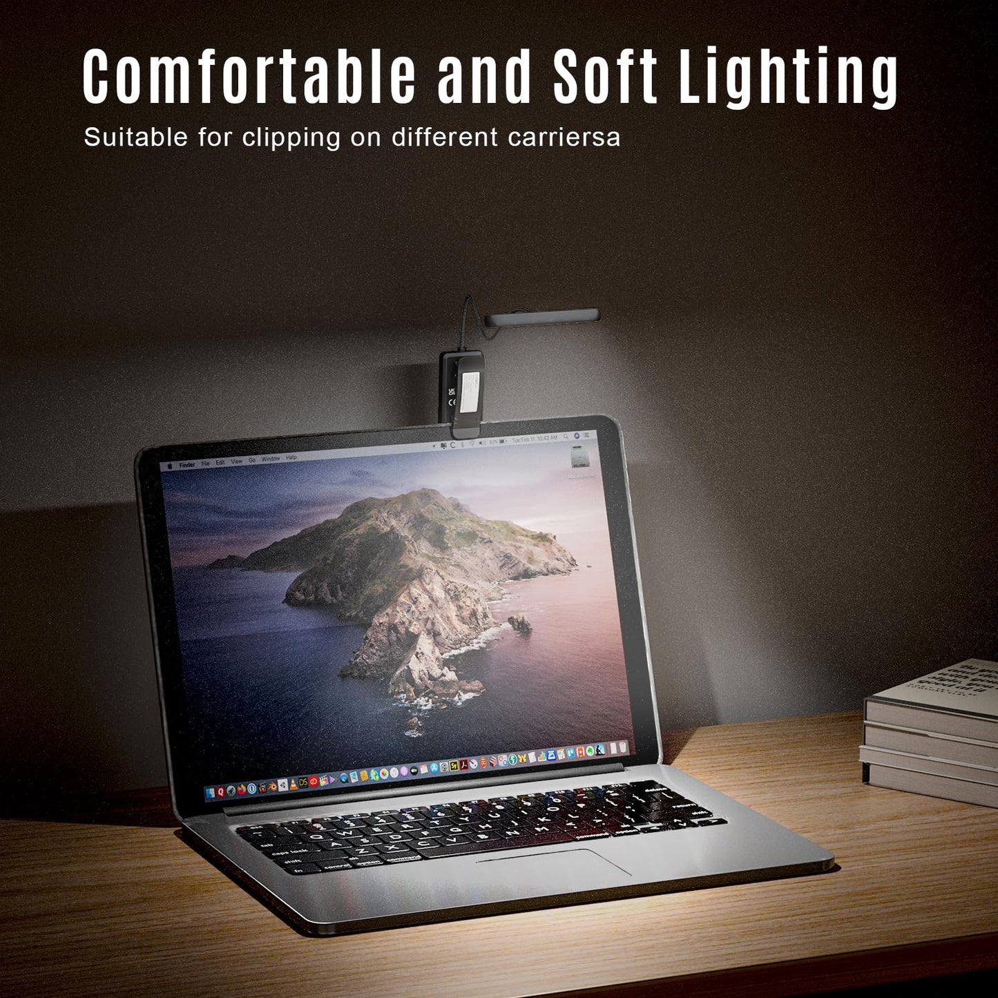 LQWELL®3× Nachttisch-Leselampe, wiederaufladbare USB-Leselampe, 3 Farbtemperaturen, 10 Helligkeitsstufen, stufenlos dimmbar, 360° flexibles Buchlicht für Kinder und Buchliebhaber (Schwarz, 3 Stück)