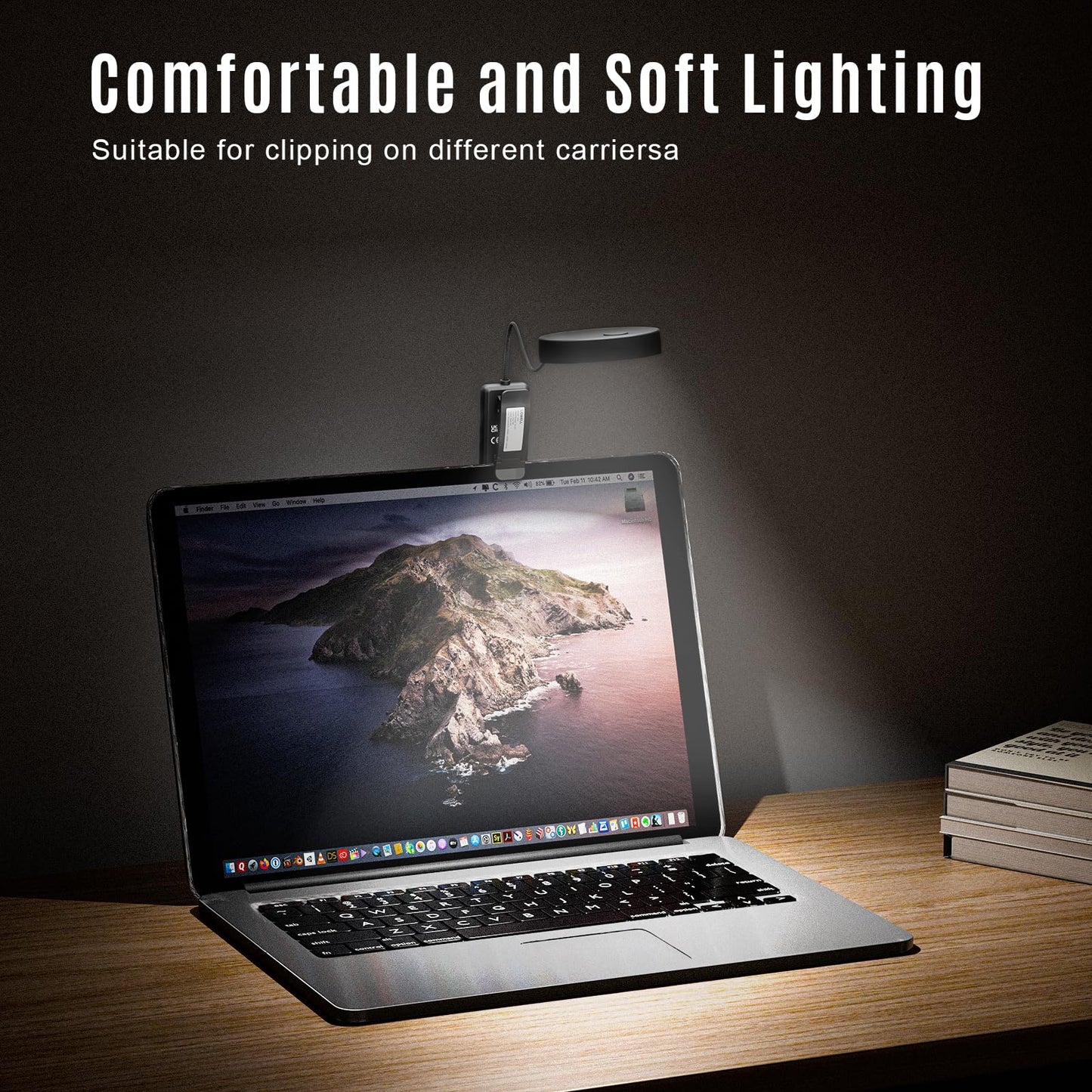 LQWELL®3× Nachttisch-Leselampe, wiederaufladbare USB-Leselampe, 3 Farbtemperaturen, 10 Helligkeitsstufen, stufenlos dimmbar, 360° flexibles Buchlicht für Kinder und Buchliebhaber (Schwarz, 3 Stück)