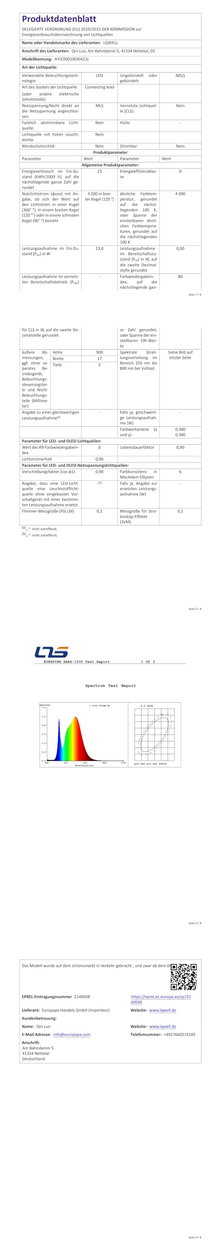 LQWELL® Ceiling Light LED Ceiling Lamp, IP44 Waterproof Bathroom Lamp Square Flat 23W 4000K 2400LM Modern Simple Lamp Thin for Living Room Bathroom Bedroom Kitchen Balcony Basement Office, 300 * 25mm