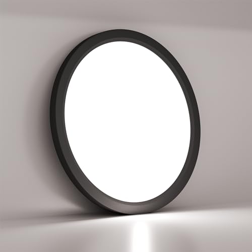 LQWELL® Ceiling Light LED Ceiling Lamp, IP44 Waterproof Bathroom Lamp Round Flat 18W 6000K 1600LM Modern Simple Lamp Thin for Living Room Bathroom Bedroom Kitchen Balcony Hallway Basement Office, 220 * 24mm