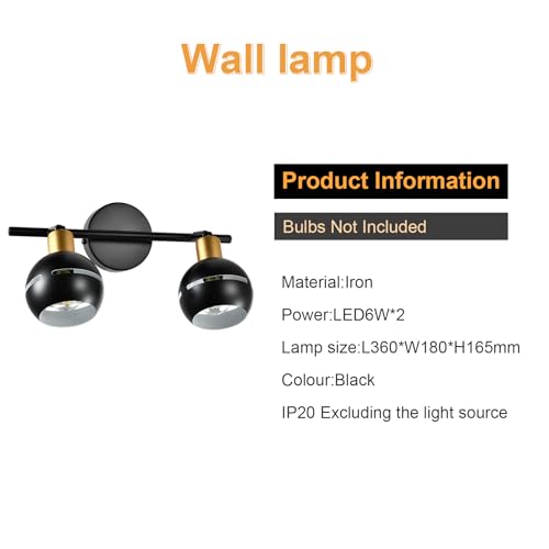 LQWELL® LED ceiling light spotlights 2/3/4, ceiling spotlight black ceiling spots E14 ceiling lamp rotating wall lamp kitchen light 2 3 4 bulbs for bedroom living room dining room bar shop studio