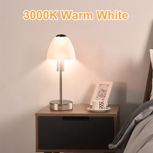 LQWELL® LED Table Lamp Touch Table Lamp Wireless Bedside Lamp Battery Type C USB Rechargeable Light Intensity Adjustable for Indoor Restaurant Living Room Bedroom Hotel Bar