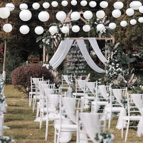Lowell® Solar Fairy Lights Outdoor Lanterns, Solar Lanterns 8M 30 LED 2 Modes, Waterproof Solar Hanging Lamp Garden Decoration Warm White for Balcony, Wedding, Yard, Party, Christmas (1 PCS)