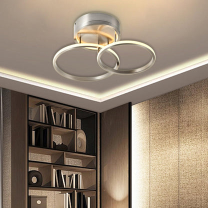 LQWELL® ceiling light LED ceiling lamp, 20W 3000K kitchen lamp modern bedroom lamp made of aluminum for living room bedroom kitchen balcony hallway basement office, 475 * 410 * 120mm