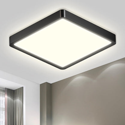 LQWELL® Ceiling Light LED Ceiling Lamp, IP44 Waterproof Bathroom Lamp Square Flat 23W 4000K 2400LM Modern Simple Lamp Thin for Living Room Bathroom Bedroom Kitchen Balcony Basement Office, 300 * 25mm