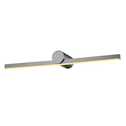 LQWELL® Indoor Wall Lights, LED Wall Lamp Wall Light, Modern Wall Lighting Wall Spot for Bedroom Living Room Studio Hotel Staircase, Matte Black, Bulb Not Included, Sand Nickle