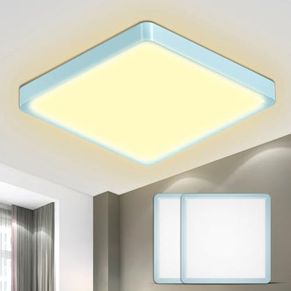 LQWELL® Ceiling Light LED Ceiling Lamp, IP44 Waterproof Bathroom Lamp Square Flat 23W 3000K 2400LM Modern Simple Lamp Thin for Living Room Bathroom Bedroom Kitchen Balcony Basement Office, 300 * 25mm