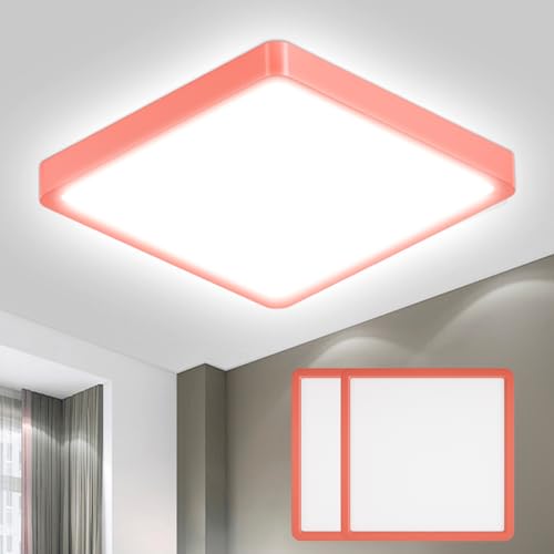 LQWELL® Ceiling Light LED Ceiling Lamp, IP44 Waterproof Bathroom Lamp Square Flat 23W 6000K 2400LM Modern Simple Lamp Thin for Living Room Bathroom Bedroom Kitchen Balcony Basement Office, 300 * 25mm
