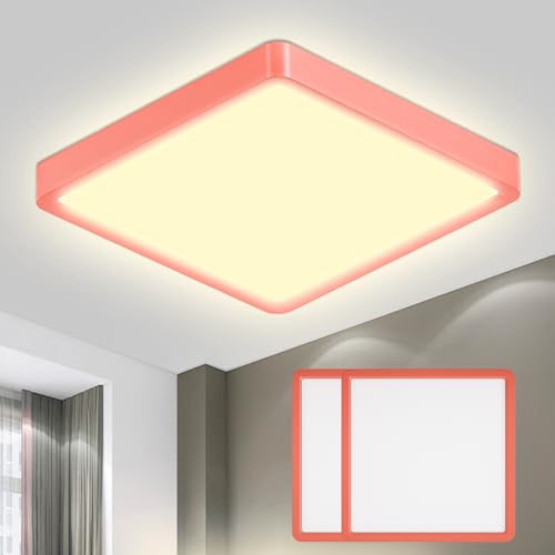 LQWELL® Ceiling Light LED Ceiling Lamp, IP44 Waterproof Bathroom Lamp Square Flat 23W 3000K 2400LM Modern Simple Lamp Thin for Living Room Bathroom Bedroom Kitchen Balcony Basement Office, 300 * 25mm