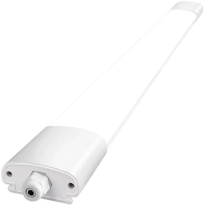 LQWELL® LED Moisture-Proof Light, LED Tube 150x6.8x5cm IP65 Waterproof, 45W 5050LM 6500K Cool White, Ceiling Light Fixture for Basements, Wet Rooms, Garages, and Workshops