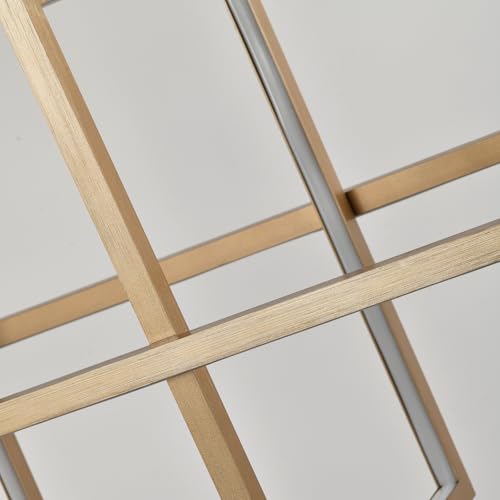 LQWELL® Modern Pendelleuchte Hängeleuchte LED, Minimalist Industrie Pendellampe Vintage Hängelampe für Küche Wohnzimmer Schlafzimmer Esszimmer Cafés, Metall Kronleuchter Deckenlampe, Goldene