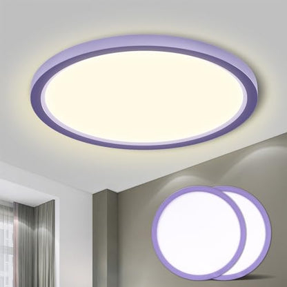 LQWELL® Ceiling Light LED Ceiling Lamp, IP44 Waterproof Bathroom Lamp Round Flat 18W 4000K 1600LM Modern Simple Lamp Thin for Living Room Bathroom Bedroom Kitchen Balcony Basement Office, 220 * 24mm