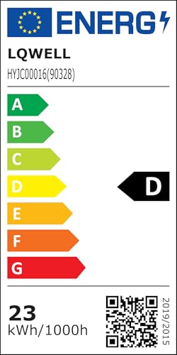 LQWELL® Deckenleuchte LED Deckenlampe, IP44 Wasserfest Badlampe Rund Flach 23W 6000K 2600LM Modern Schlicht Lampe Dünn für Wohnzimmer Badezimmer Schlafzimmer Küche Balkon Keller Büro, 300 * 25mm