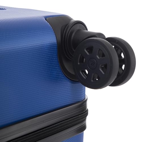yonsly Koffer Suitcase M Saphirblau, Trolley Reisekoffer, Rollkoffer Handgepäck mit 4 Rollen 360°, ABS Hartschalen, Sicherheitsschloss, Weicher Gummigriff, 210D-Futter