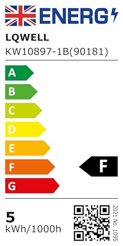 LQWELL® Wandleuchten Innen, LED Wandlampe Wandlicht, Moderne Wandbeleuchtung Wandspot für Schlafzimmer Wohnzimmer Studio Hotel Treppe, Mattschwarz, Glühbirne nicht enthalten, Schwarz