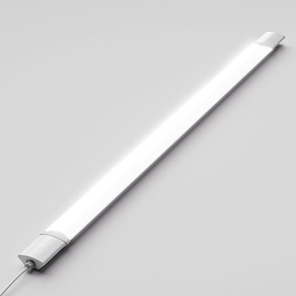 LQWELL LED Feuchtraumleuchte, LED Röhre 120x5.3x3.3cm IP65 Wasserfest, 36W 4100LM 6500K, Deckenleuchte Lange als Kellerleuchte, Wannenleuchte, Nassraumleuchte, Garagelampe, Werkstattlampe