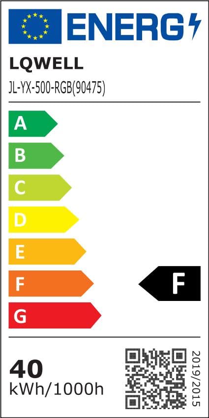 LQWELL® LED Deckenleuchte Dimmbar mit Fernbedienung, 40W 4300LM 3000-6500K RGB LED Deckenlampe, Runde Flache Deckenbeleuchtung IP44 für Wohnzimmer Schlafzimmer Esszimmer Balkon Korridor, 500 * 40mm