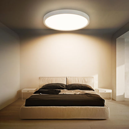 LQWELL® LED Deckenleuchte Dimmbar mit Fernbedienung, 40W 4300LM 3000-6500K RGB LED Deckenlampe, Runde Flache Deckenbeleuchtung IP44 für Wohnzimmer Schlafzimmer Esszimmer Balkon Korridor, 500 * 40mm