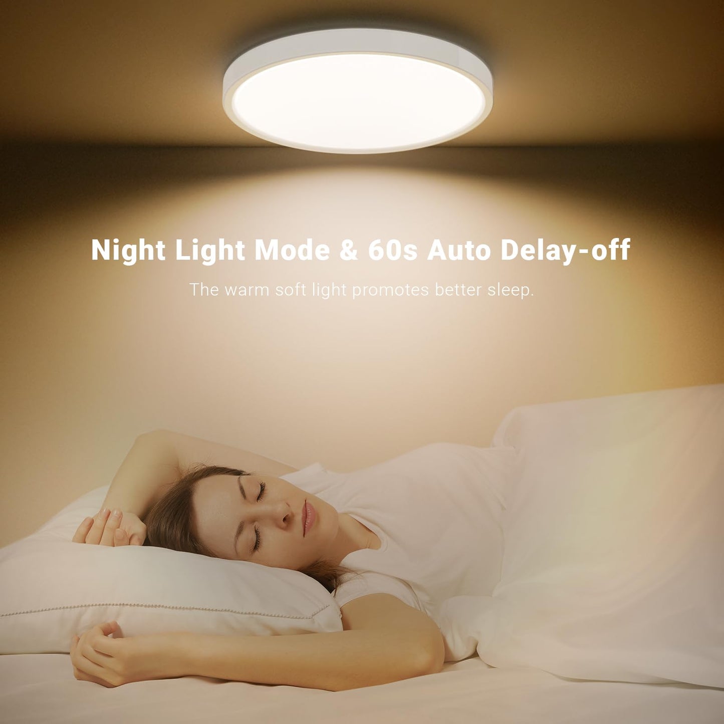 LQWELL® LED Deckenleuchte Dimmbar mit Fernbedienung, 40W 4300LM 3000-6500K RGB LED Deckenlampe, Runde Flache Deckenbeleuchtung IP44 für Wohnzimmer Schlafzimmer Esszimmer Balkon Korridor, 500 * 40mm