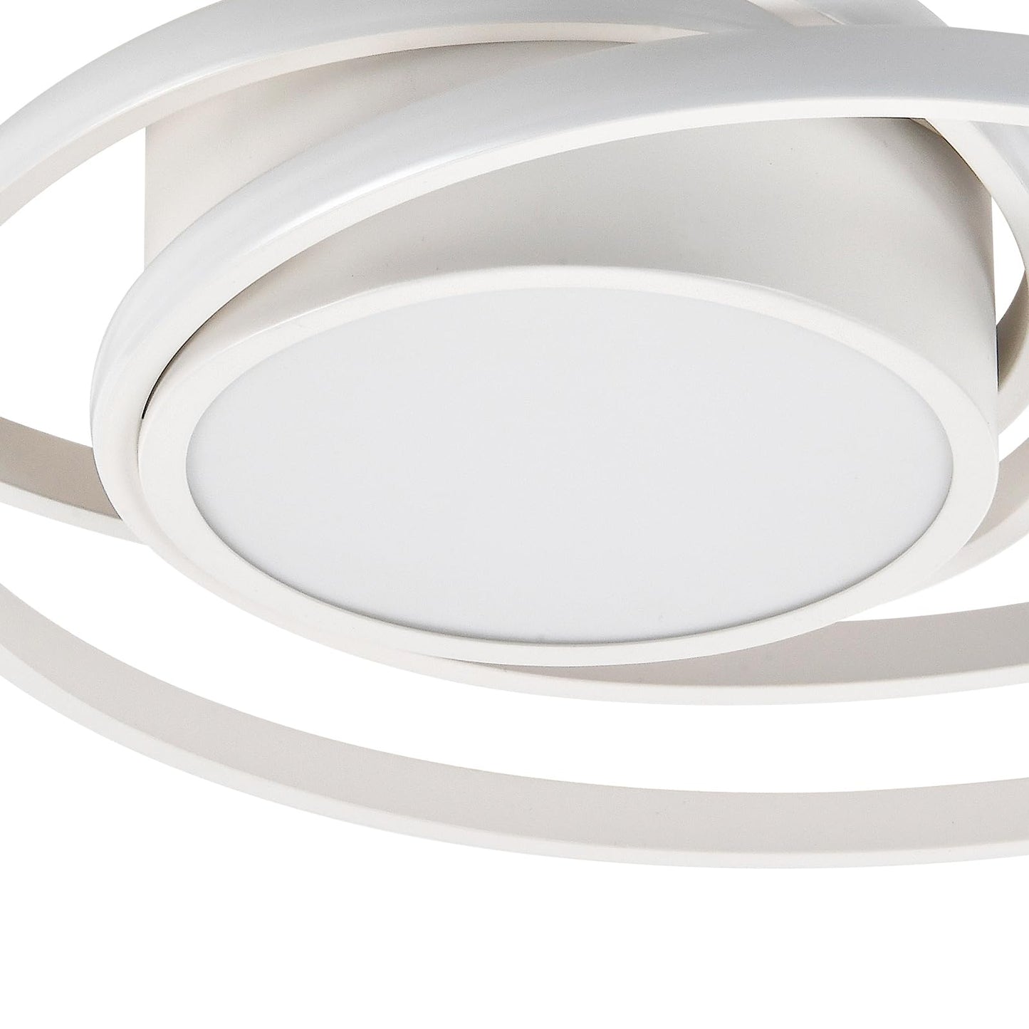 LQWELL ® Deckenleuchte LED Deckenlampe, 40W 3000K Küchenlampe Modern Schlafzimmerlampe aus Aluminium Schwarz Weiß für Wohnzimmer Schlafzimmer Küche Balkon Flur Keller Büro, 750 * 750 * 100mm