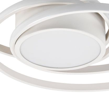 LQWELL ® Ceiling light LED ceiling lamp, 40W 3000K kitchen lamp modern bedroom lamp made of aluminum black white for living room bedroom kitchen balcony hallway basement office, 750 * 750 * 100mm