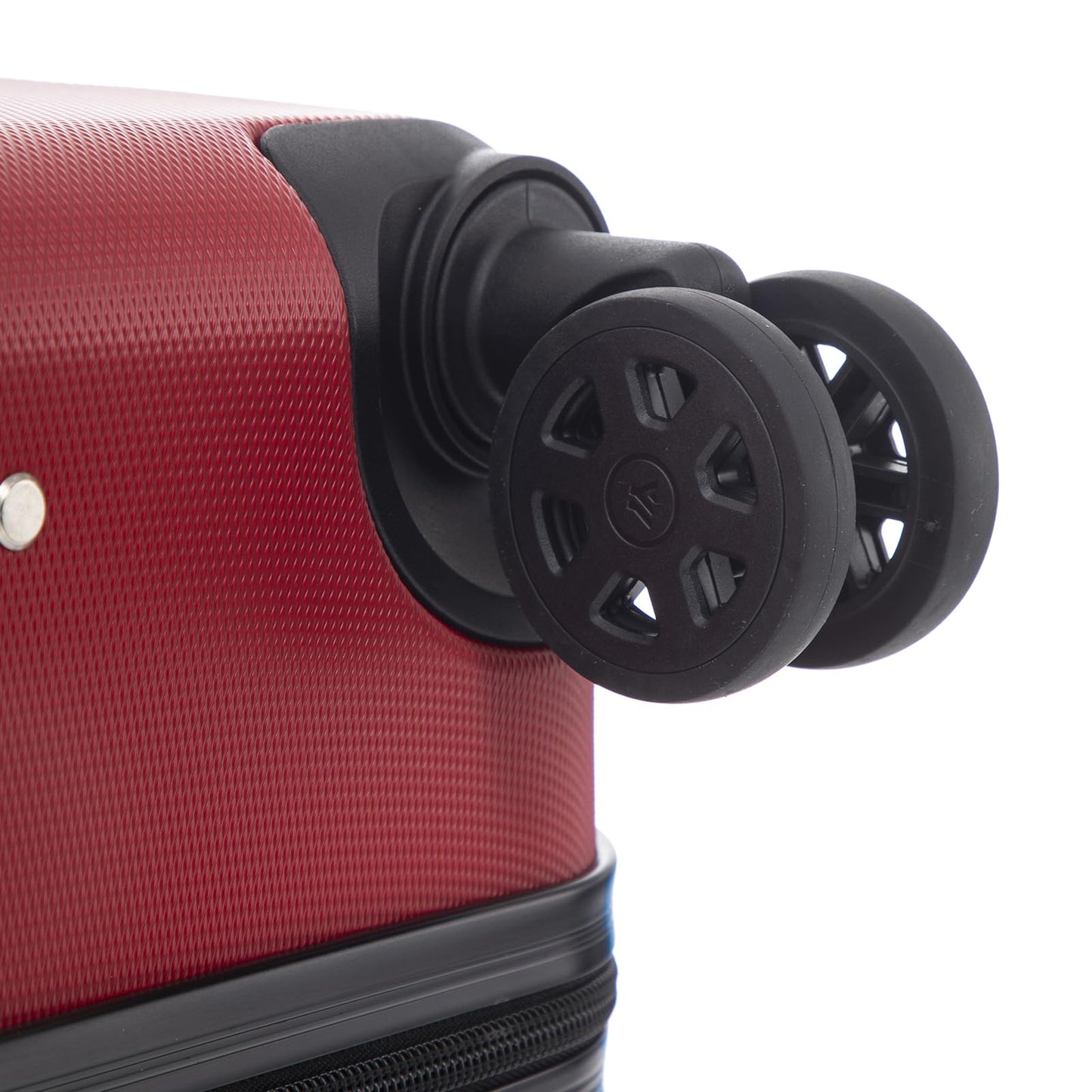 yonsly Koffer Suitcase M Rot, Trolley Reisekoffer, Rollkoffer Handgepäck mit 4 Rollen 360°, ABS Hartschalen, Sicherheitsschloss, Weicher Gummigriff, 210D-Futter