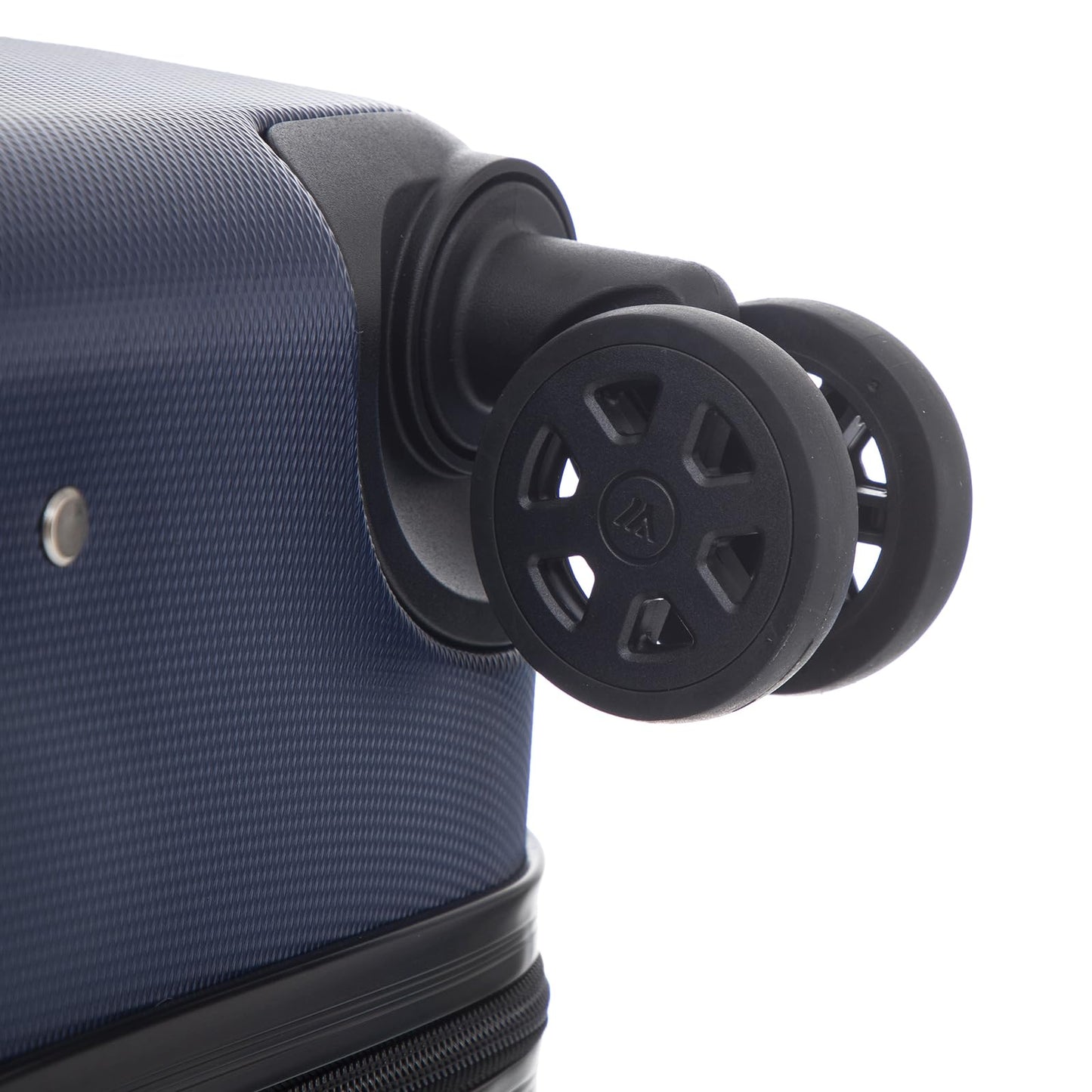 yonsly Koffer Suitcase L Dunkelblau, Trolley Reisekoffer, Rollkoffer Handgepäck mit 4 Rollen 360°, ABS Hartschalen, Sicherheitsschloss, Weicher Gummigriff, 210D-Futter