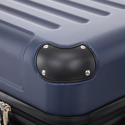 YONSLY® Suitcase, Trolley Travel Suitcase, Rolling Carry-on Luggage with 4 360° Wheels, ABS Hardshell, Security Lock, Soft Rubber Handle, 210D Lining