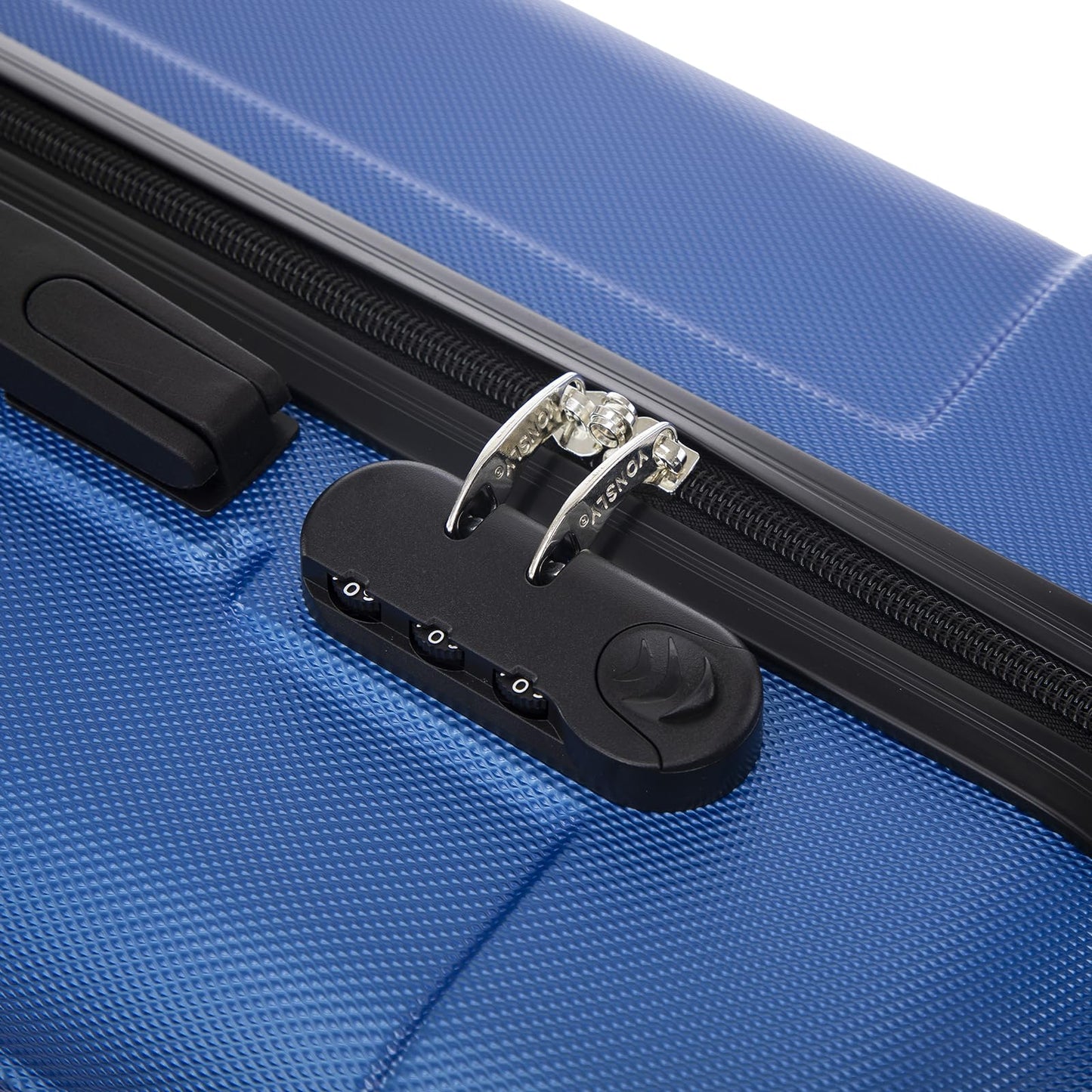 yonsly Koffer Suitcase L Saphirblau, Trolley Reisekoffer, Rollkoffer Handgepäck mit 4 Rollen 360°, ABS Hartschalen, Sicherheitsschloss, Weicher Gummigriff, 210D-Futter