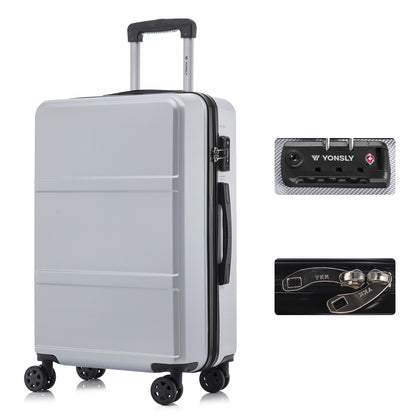 YONSLY® Premium Luggage TSA Lock, YKK Zipper Hardshell Suitcase Trolley Cabin Luggage Roller Suitcase Carry-on 4 Wheels