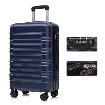 YONSLY® Premium Luggage TSA Lock, YKK Zipper Hardside Suitcase Carry-On Rolling Luggage Spinner 4 Wheels