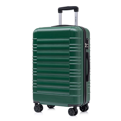 YONSLY® Suitcase, Trolley Suitcase, Cabin Luggage with 4 360° Wheels, Hardshell Suitcase, Combination Lock, Soft Rubber Handle