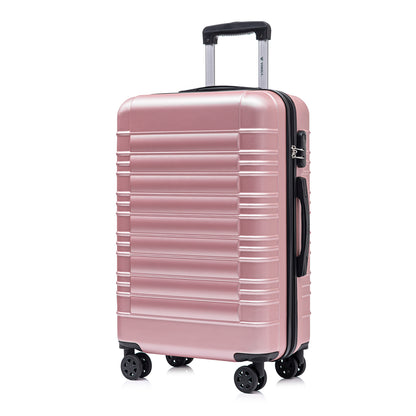 YONSLY® Suitcase, Trolley Suitcase, Cabin Luggage with 4 360° Wheels, Hardshell Suitcase, Combination Lock, Soft Rubber Handle