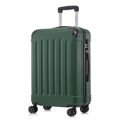 YONSLY® Trolley Suitcase, Travel Suitcase, Carry-On Suitcase, Hardshell Suitcase with 4 360° Wheels, Combination Lock, Soft Rubber Handle for Travel, Camping