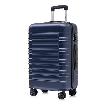 YONSLY® Suitcase, Trolley Suitcase, Cabin Luggage with 4 360° Wheels, Hardshell Suitcase, Combination Lock, Soft Rubber Handle