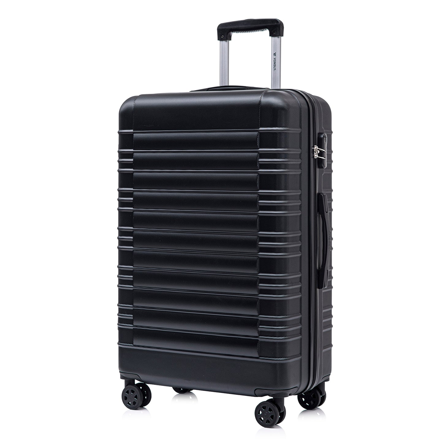 YONSLY® Suitcase, Trolley Suitcase, Cabin Luggage with 4 360° Wheels, Hardshell Suitcase, Combination Lock, Soft Rubber Handle