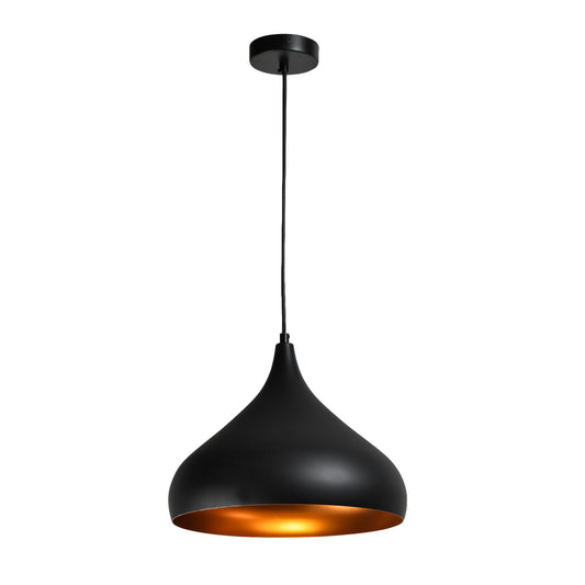 LQWELL® Modern Pendelleuchte Hängeleuchte E27, Minimalist Industrie Pendellampe Vintage Hängelampe für Küche Wohnzimmer Schlafzimmer Esszimmer Cafés, Metall Kronleuchter Deckenlampe, Schwarz