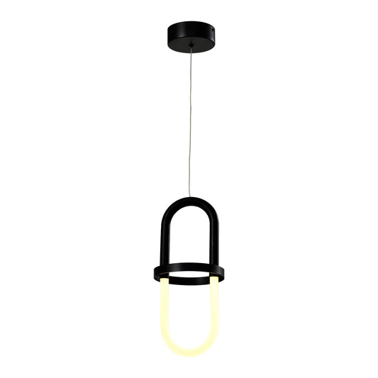 LQWELL® Modern LED Pendant Light, Simple Hanging Lamp, Suitable for Kitchen, Living Room, Bedroom, Dining Room, Cafe, Metal Pendant Light, Ceiling Light