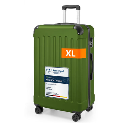 YONSLY® Luggage Suitcase Travel Suitcase, Trolley Carry-on Luggage, Hardshell Suitcase with 360° Spinner Wheels, Combination Lock, Multi-stage Telescopic Handle
