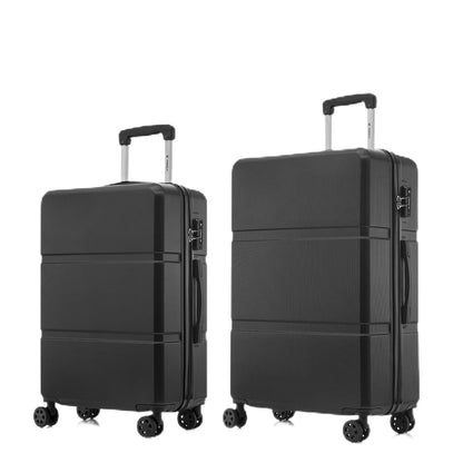 YONSLY® Premium Suitcase with TSA Lock, YKK Zipper Hardside Luggage Trolley Cabin Suitcase Roller Suitcase Carry-on with 4 Wheels (L-XL Set)