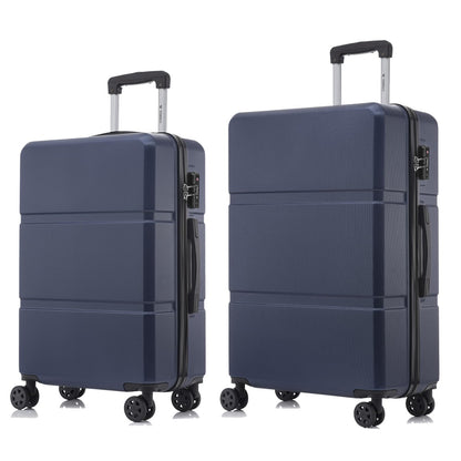YONSLY® Premium Suitcase with TSA Lock, YKK Zipper Hardside Luggage Trolley Cabin Suitcase Roller Suitcase Carry-on with 4 Wheels (L-XL Set)