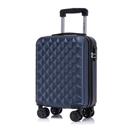 YONSLY® Suitcase, Trolley Travel Suitcase, Cabin Case Rolling Luggage Hand Luggage with 4 360° Wheels, Hard Shell Travel Suitcase, Combination Lock, Soft Rubber Handle