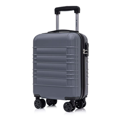 YONSLY® Suitcase, Trolley Suitcase, Cabin Luggage with 4 360° Wheels, Hardshell Suitcase, Combination Lock, Soft Rubber Handle
