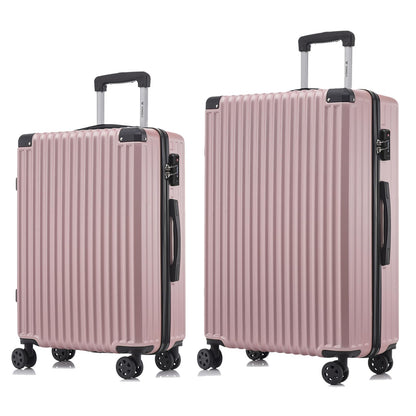 YONSLY® Premium Luggage TSA Lock, YKK Zipper Hardside Suitcase Trolley Cabin Luggage Spinner Suitcase Carry-on 4 Wheels (L-XL Set)