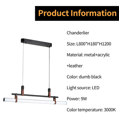 LQWELL® Modern Pendant Light LED 9W, Minimalist Industrial Pendant Lamp Vintage Hanging Lamp for Kitchen Living Room Bedroom Dining Room Cafes, Metal Chandelier Ceiling Lamp