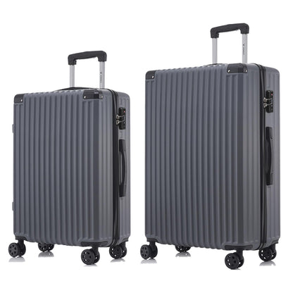 YONSLY® Premium Luggage TSA Lock, YKK Zipper Hardside Suitcase Trolley Cabin Luggage Spinner Suitcase Carry-on 4 Wheels (L-XL Set)