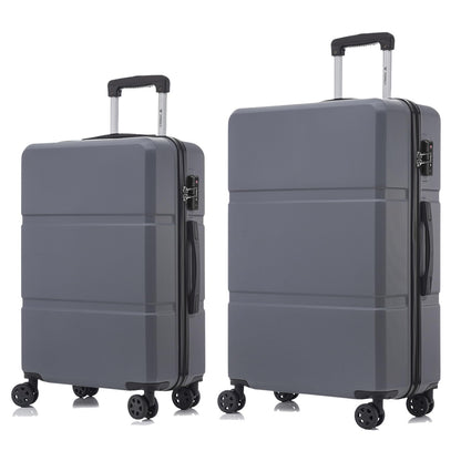 YONSLY® Premium Suitcase with TSA Lock, YKK Zipper Hardside Luggage Trolley Cabin Suitcase Roller Suitcase Carry-on with 4 Wheels (L-XL Set)