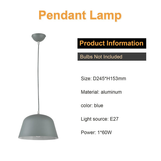 LQWELL® Modern Pendelleuchte Hängeleuchte E27, Minimalist Industrie Pendellampe Vintage Hängelampe für Küche Wohnzimmer Schlafzimmer Esszimmer Cafés, Aluminium Kronleuchter Deckenlampe