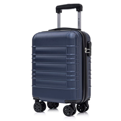 YONSLY® Suitcase, Trolley Suitcase, Cabin Luggage with 4 360° Wheels, Hardshell Suitcase, Combination Lock, Soft Rubber Handle